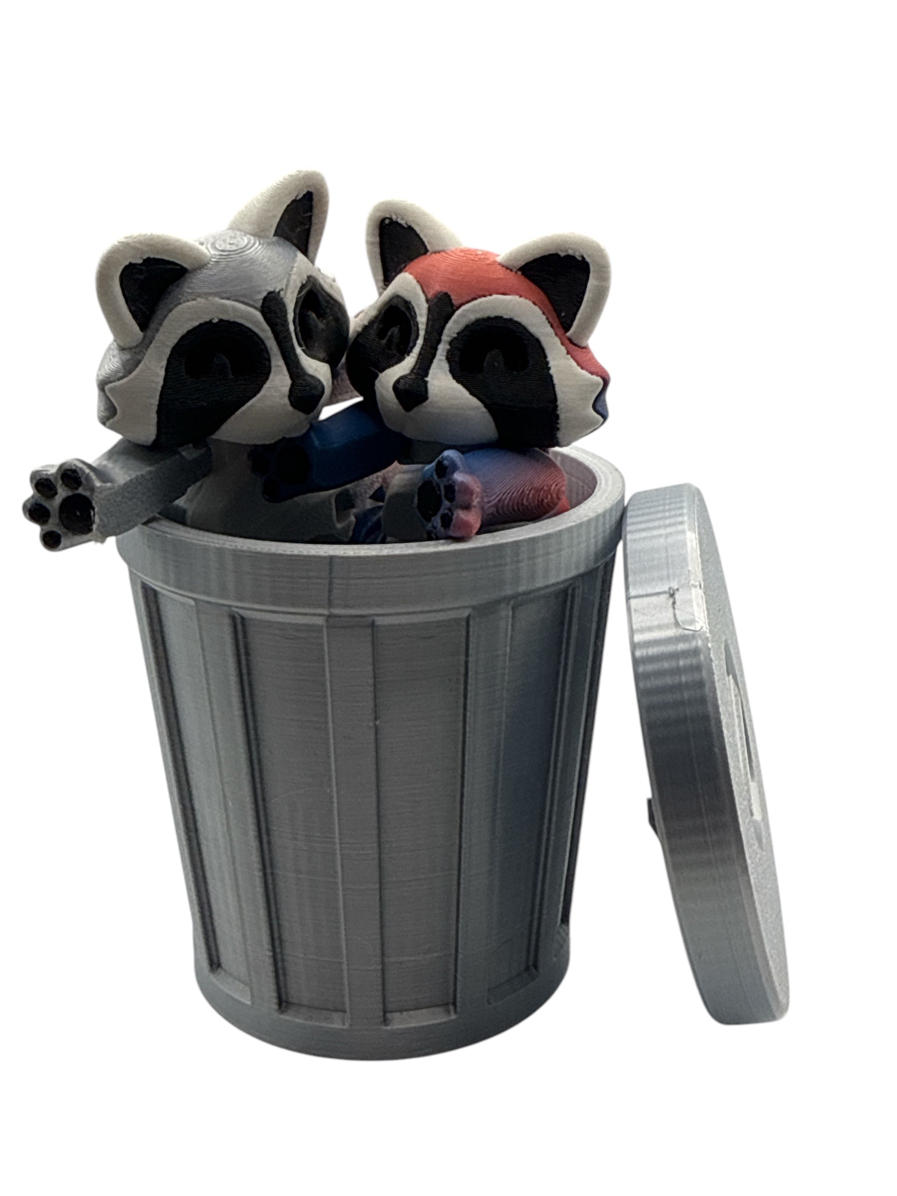 3D Printed Raccoon Trash Can – Funny Gift for Your Buddy
