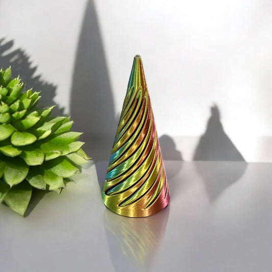 3D Vortex Fidget Cone - Tricolor