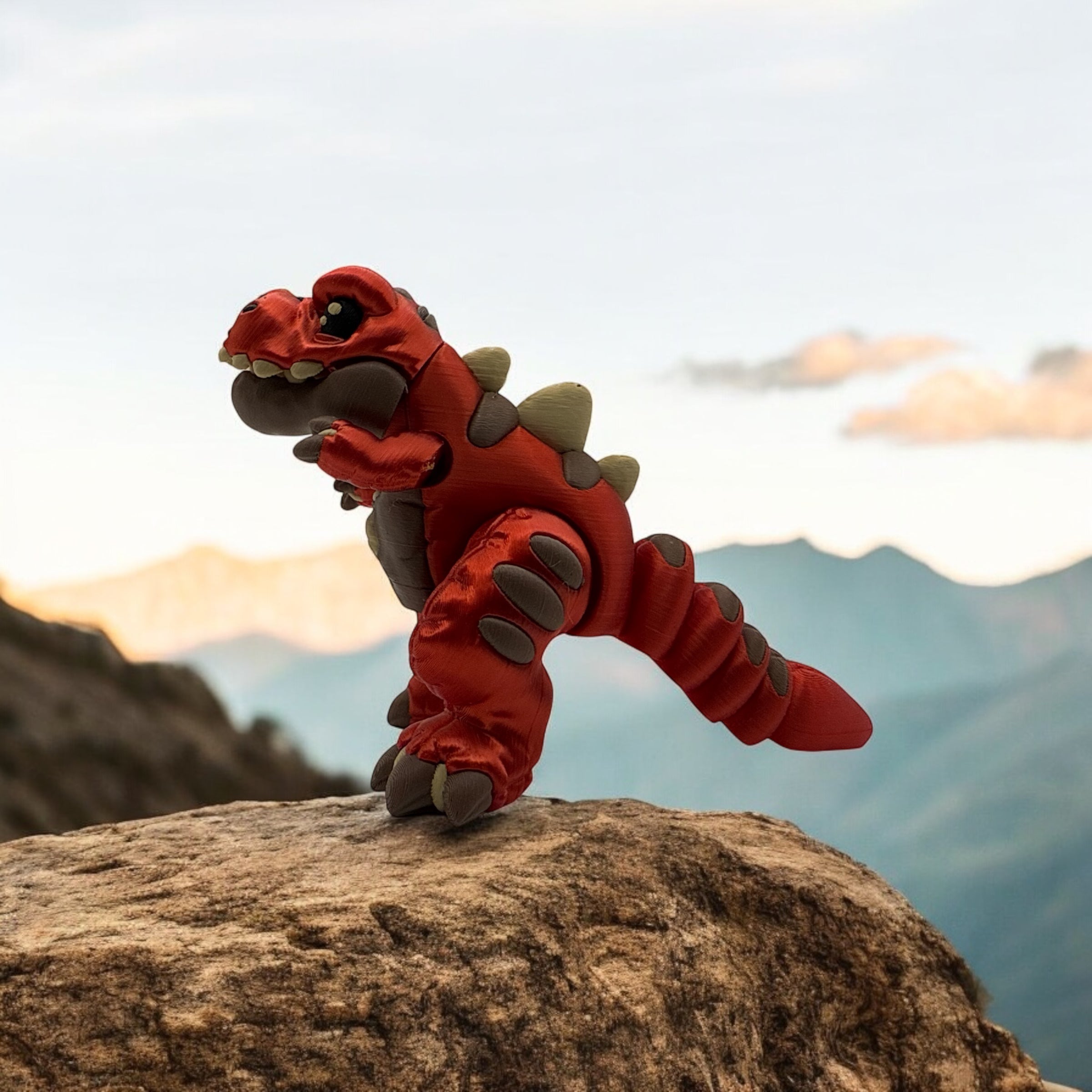 Articulating Stuffed Dinosaur T. Rex 3D Fidget Toy – Fun & Stress Relief for Kids & Adults
