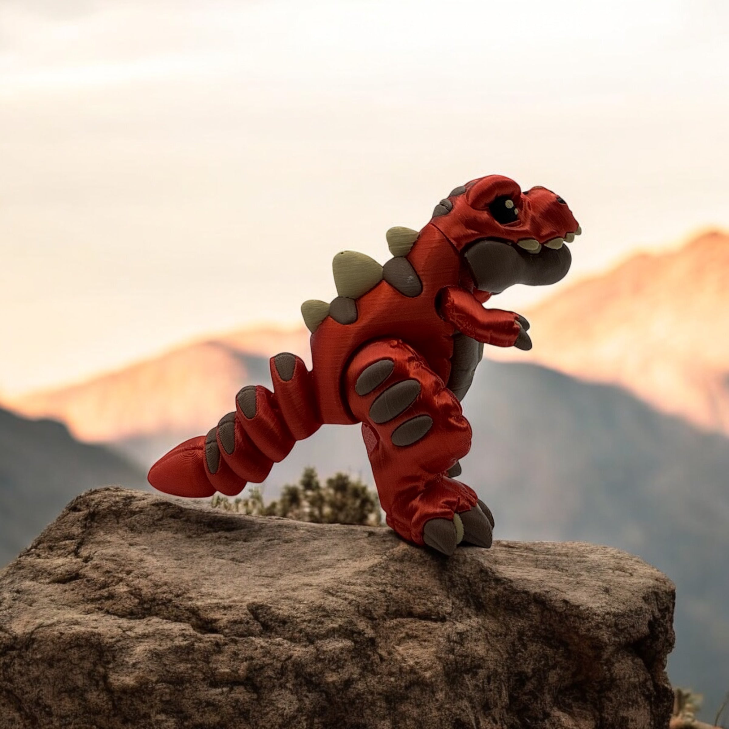 Articulating Stuffed Dinosaur T. Rex 3D Fidget Toy – Fun & Stress Relief for Kids & Adults